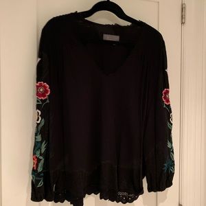 Cotton puff sleeve shirt